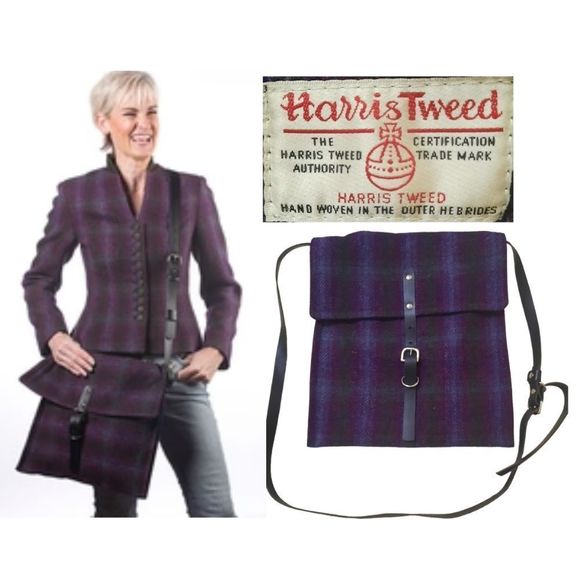 Harris Tweed the cromlix collection be Catherine Aitken bag - Picture 1 of 10